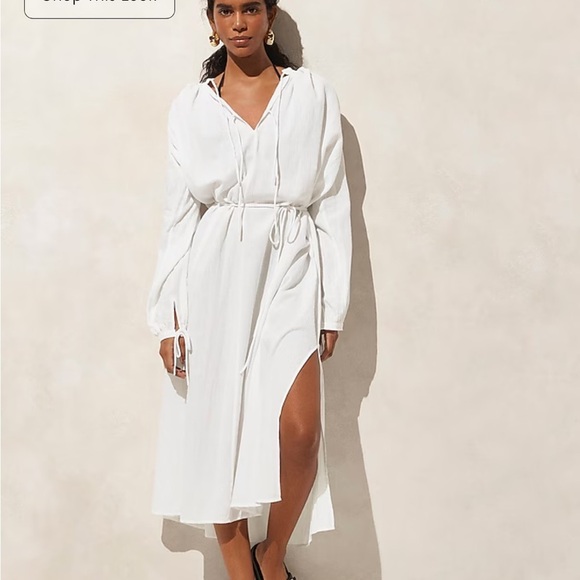 J crew white Airy gauze tunic dress - Picture 2 of 6